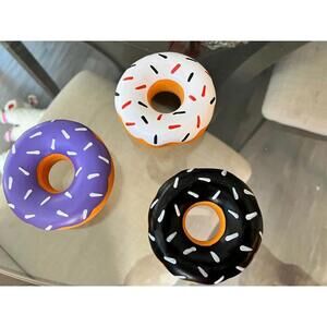 Set of 3 Donut-Shaped Zippy Paws Dog Toys